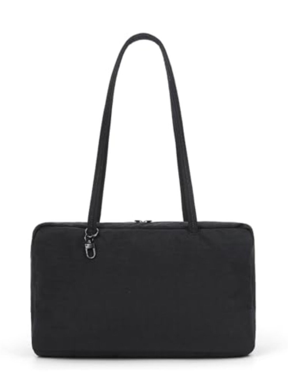 Nylon Bowler Bag Slouchy Tote Hobo Shoulder Bag for Work Travel